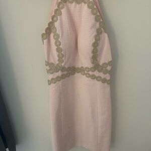 Lilly Pulitzer Pink and Gold Dress